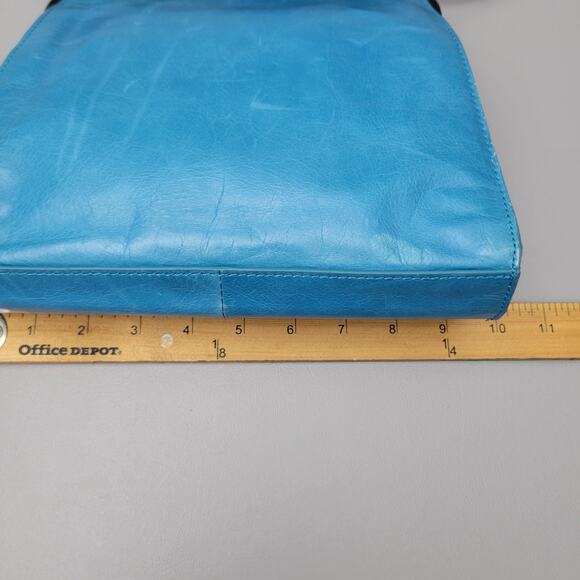 Hobo Crossbody Shoulder Wristie Bag Blue Small - Picture 11 of 13